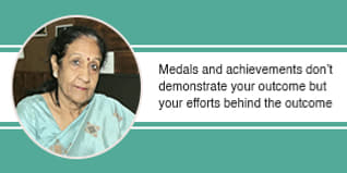 Medals and achievements don’t demonstrate your outcome but your efforts behind the outcome